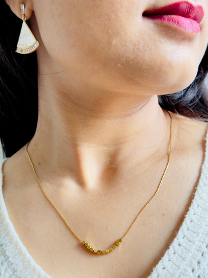 18K Gold-plated Tiny Cubes Necklace