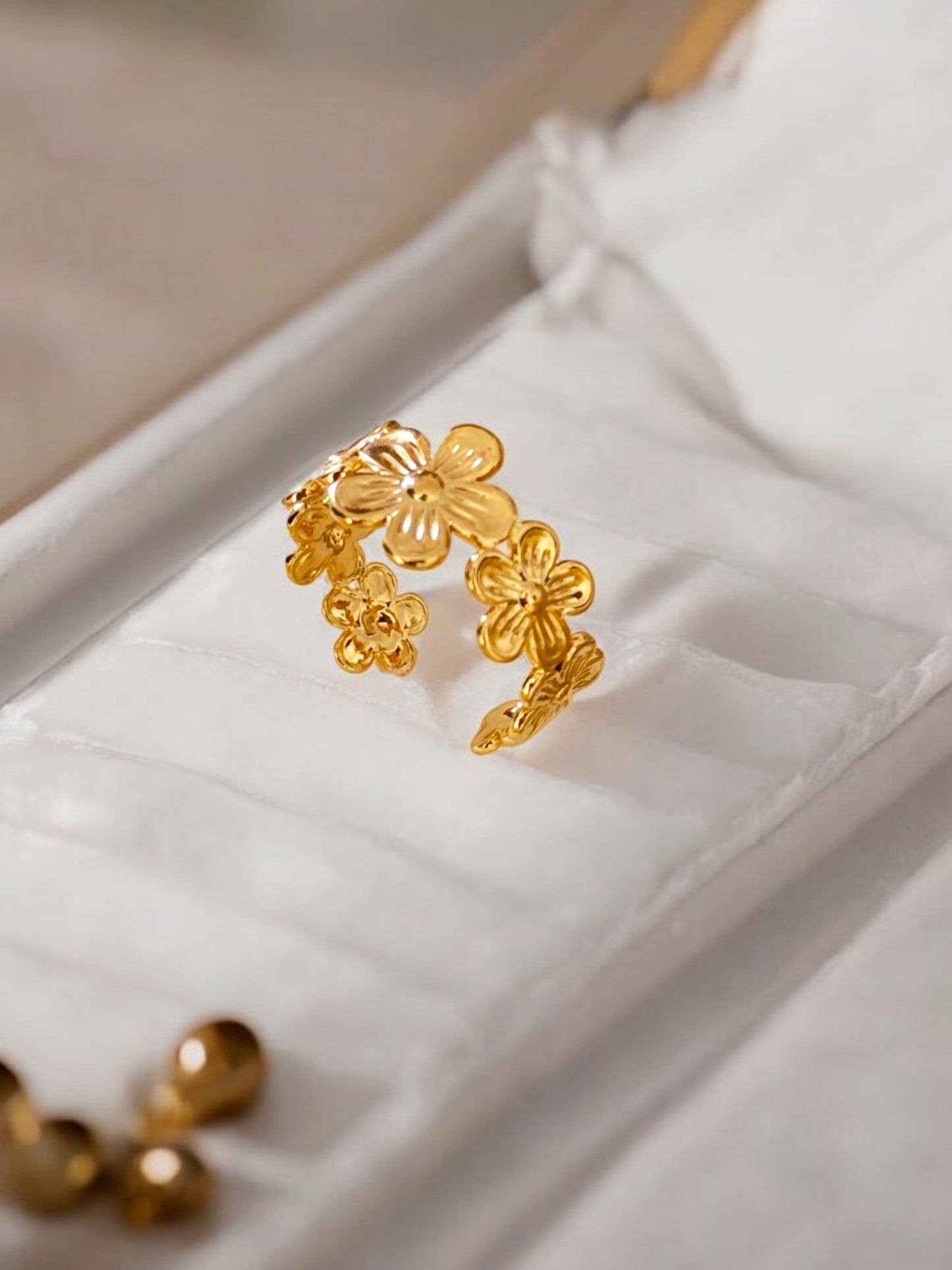 Daisy Gold-Plated Ring