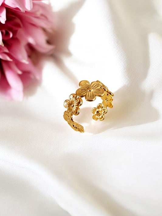 Daisy Gold-Plated Ring